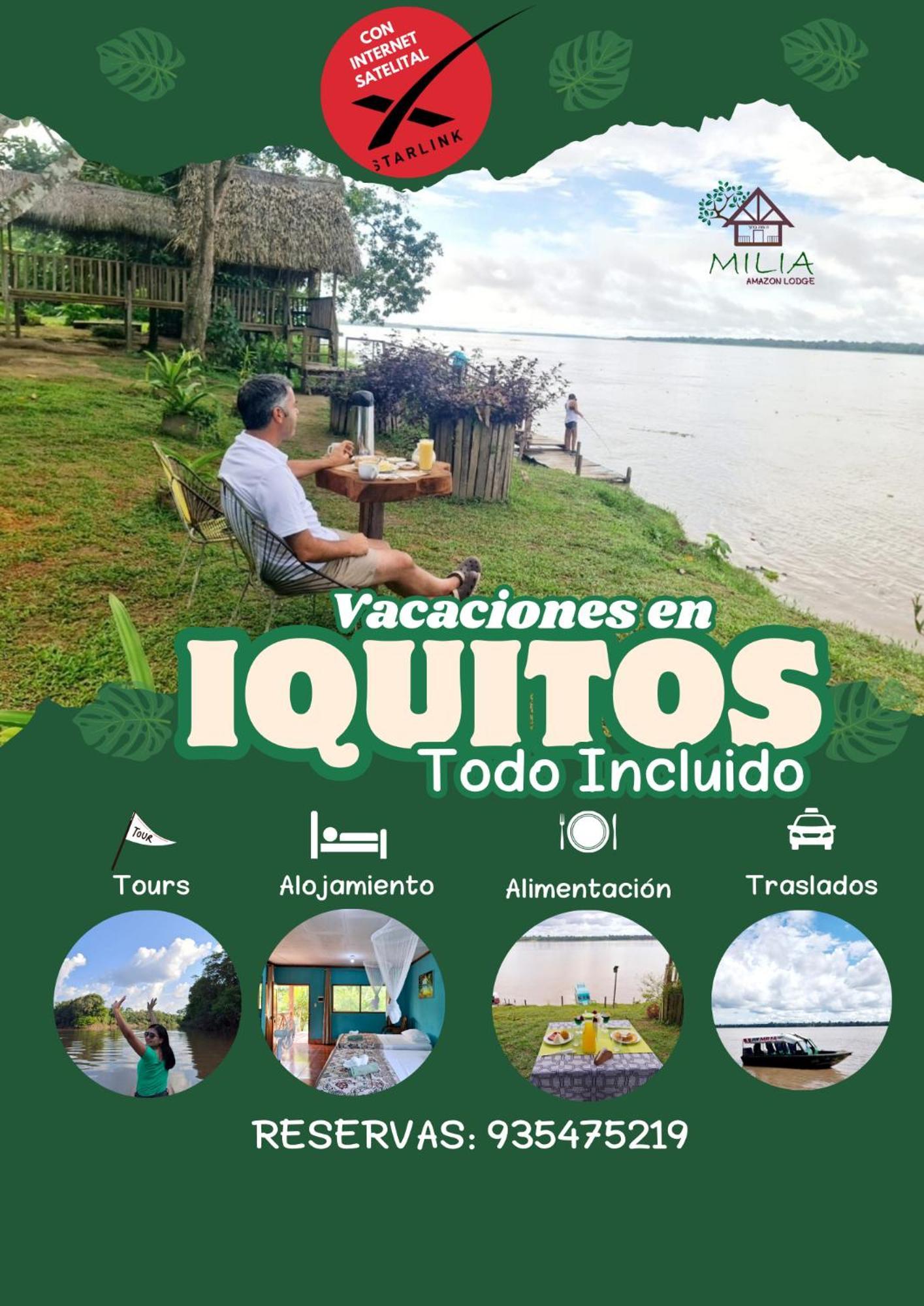 Milia Amazon Lodge Икитос Экстерьер фото